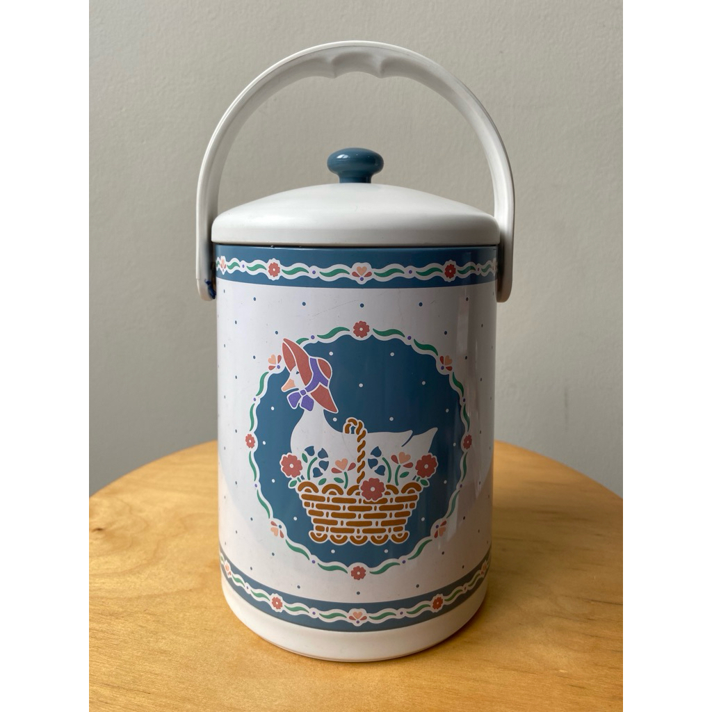 Preloved vintage thermos allgo japan blue belle