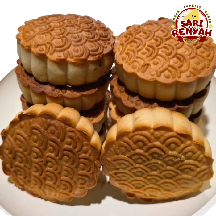 Kue Mooncake Bulan Jumbo Halal (Per Pcs) Pia Kacang Hijau - Sari Renyah