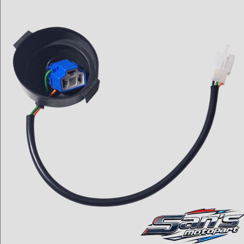 Fitting Cop Lampu Depan Kawasaki KLX 150 Soket H4 Keramik Biru