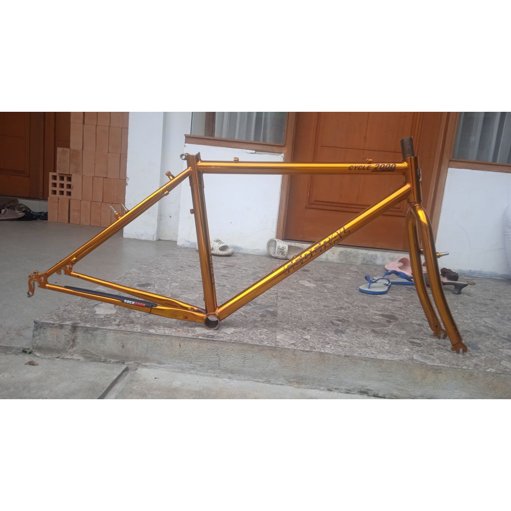 frame sepeda suzuki chromoly stiker federal