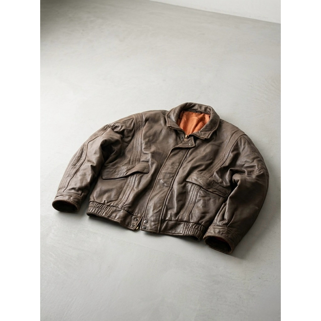 Vintage Japanese Sheepskin Leather Jacket