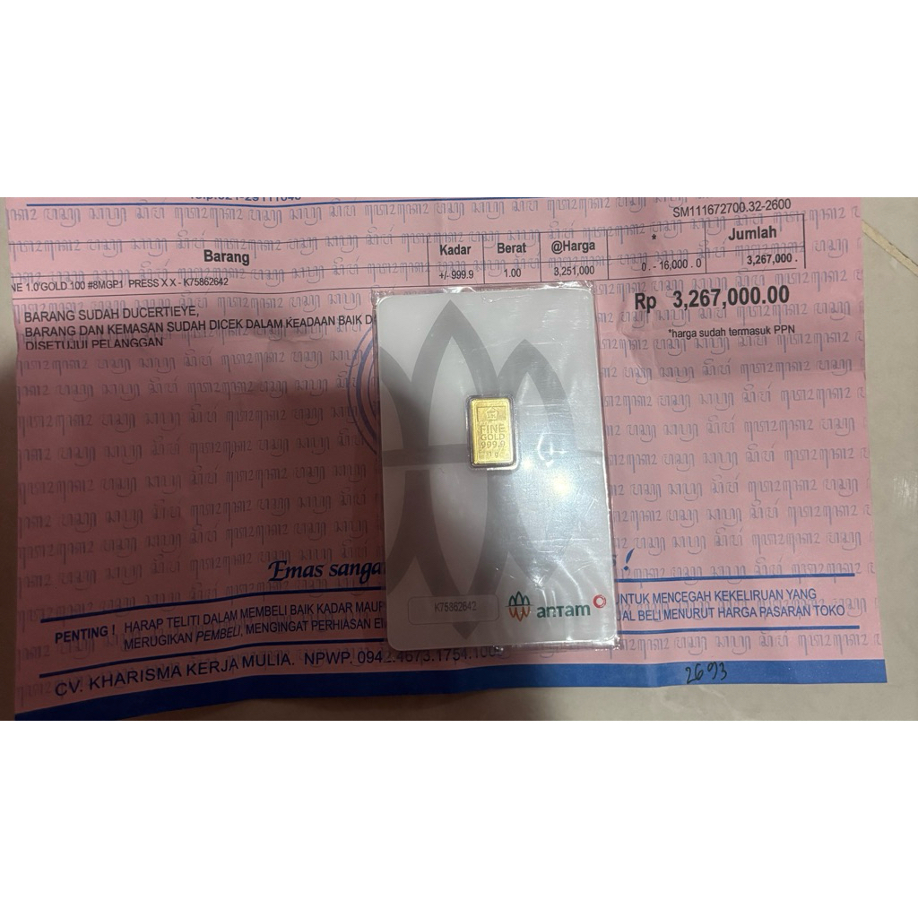 emas batangan antam 1 gram