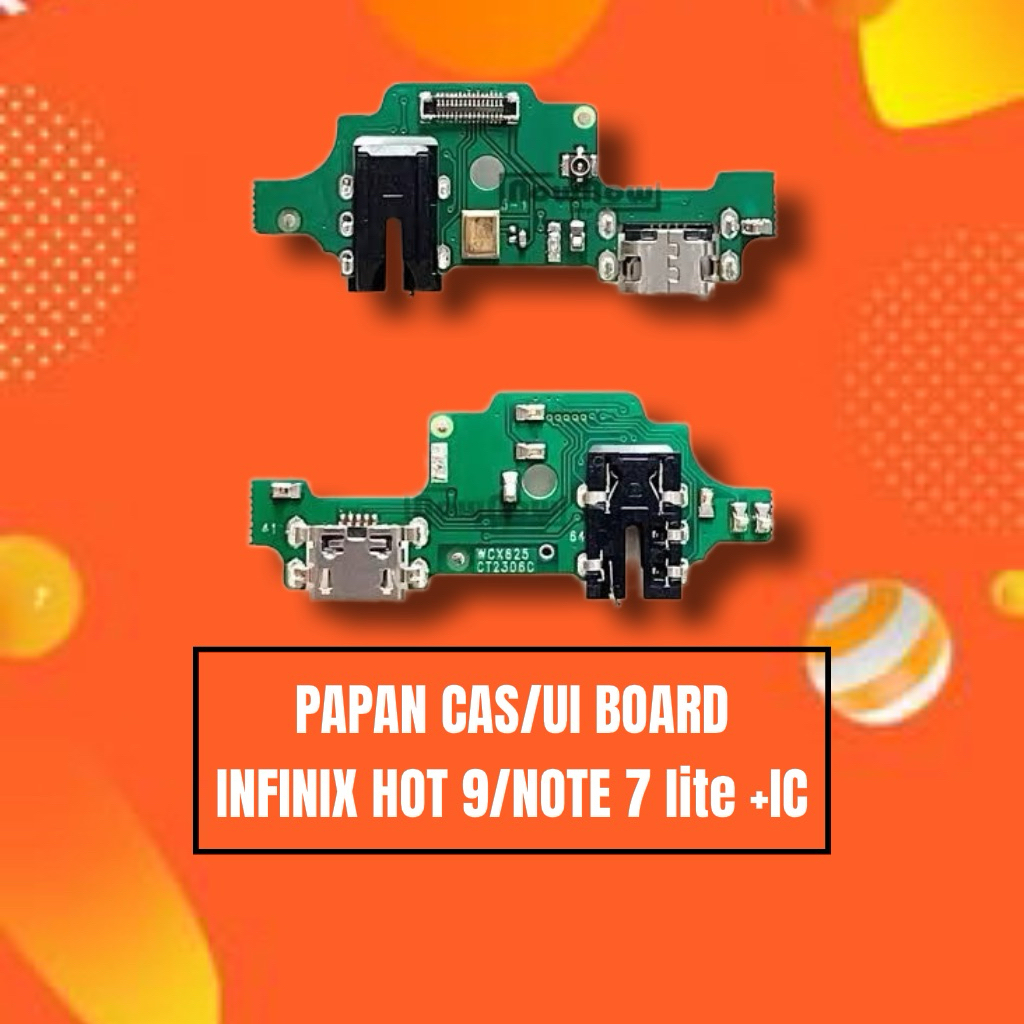 PAPAN CAS/UI BOARD INFINIX HOT 9/NOTE 7 LITE +IC