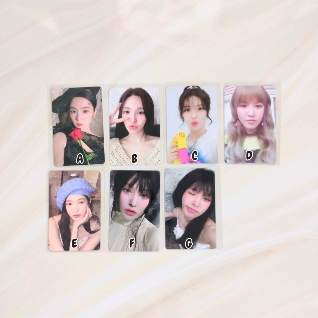 Red Velvet official photocard Irene Seulgi Wendy Joy Yeri pc off cosmic chill kill got the beat smcu
