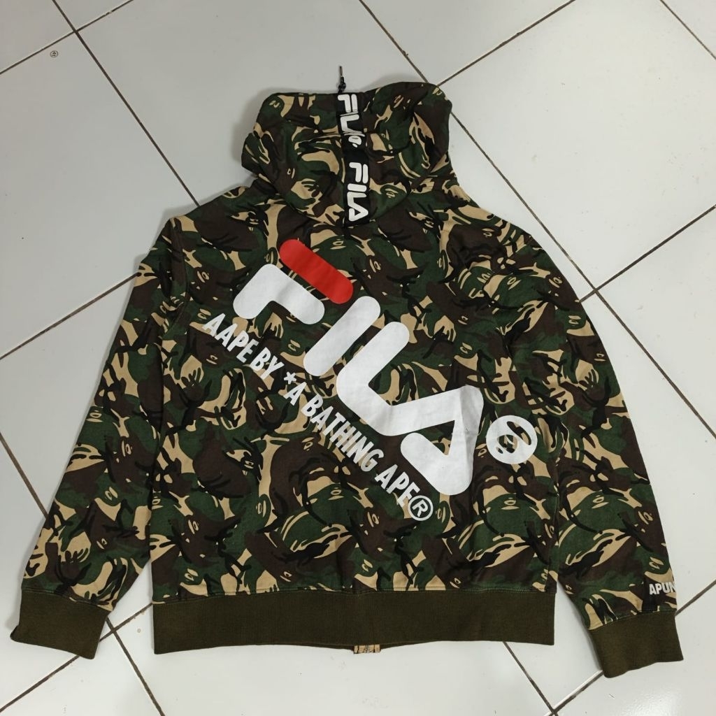 Hoodie jiper Aape by Abathing Ape x Fila ori