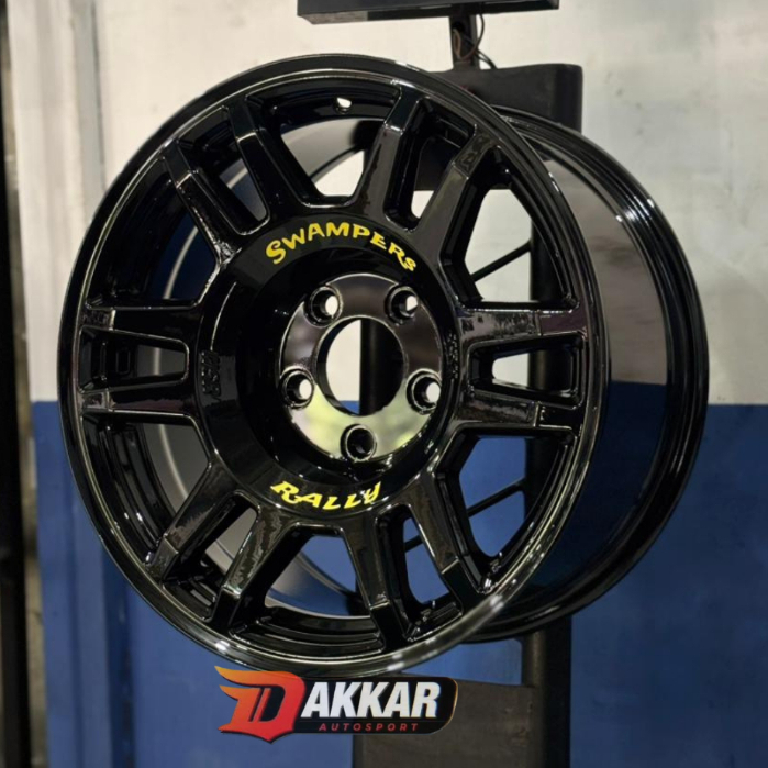 Velg Racing R16 Mobil Toyota Rush Terios Taruna Innova Velg HSR SWAMPERS R16 Warna Black