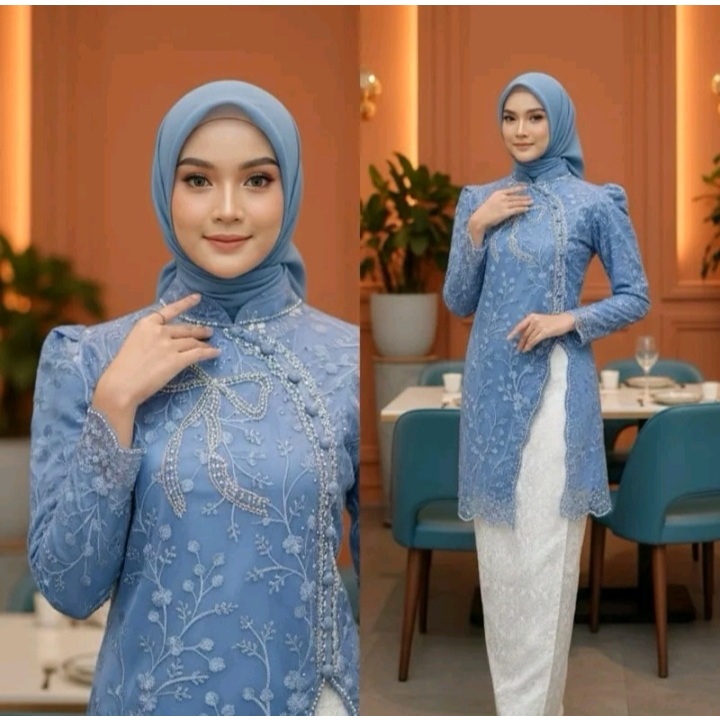 JBKebaya AIRIS premium bahan tile payet jahit tangan, kebaya pesta, kebaya wisuda, kebaya tunangan, 