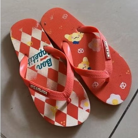 BARU Sandal Jepit Wearluca 7-8tahun Croissant - Sandal Anak Unisex - Sandal Anak - Riley Sandal
