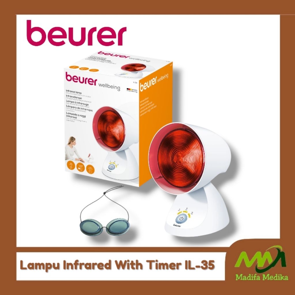 LAMPU TERAPI INFRARED  BEURER  IL 35  INFRARED  BEURER IL 35 TIMER