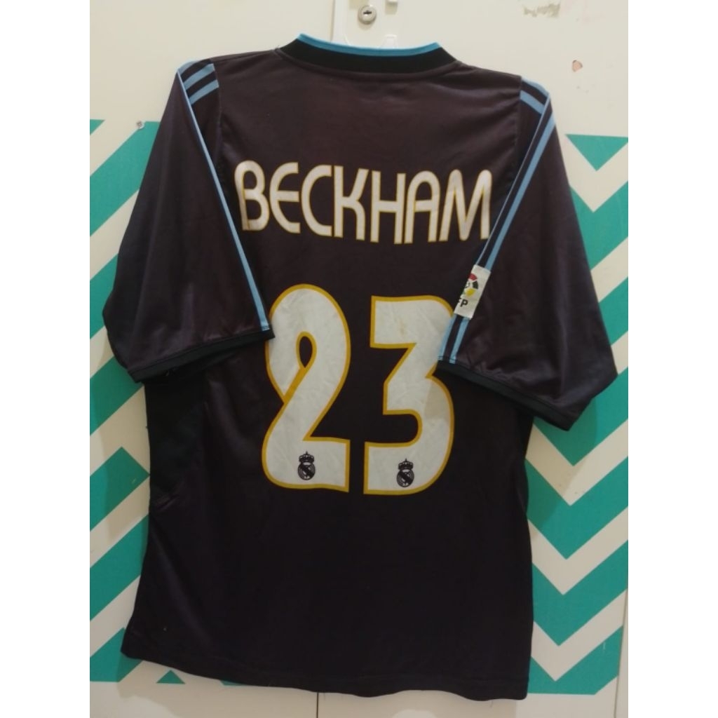 jersey baju bola retro medrid beckham multisport