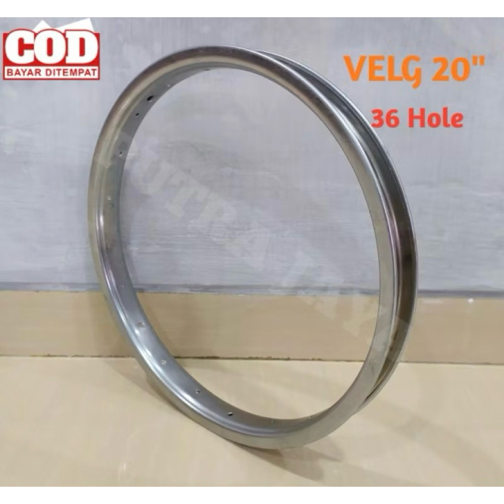 Rim Velg Sepeda Lipat/BMX/Minion Ring 20” Lubang 36 Steel Crom