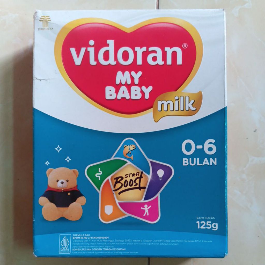 Susu Formula Vidoran My Baby 0-6 Bulan 125 Gram
