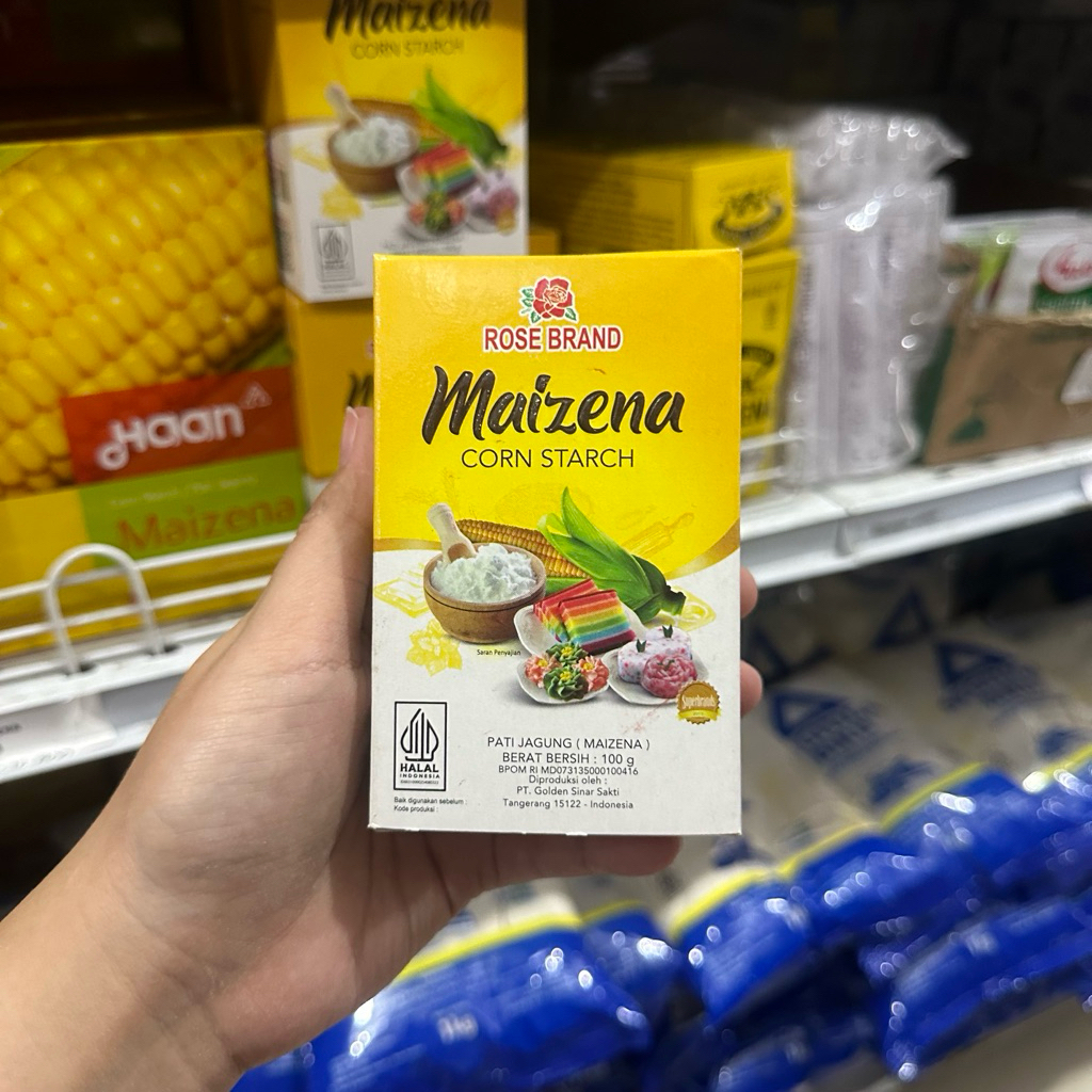 Tepung Maizena Rose Brand 100 g - Pengental Makanan, Melembutkan Kue, Pengganti Terigu