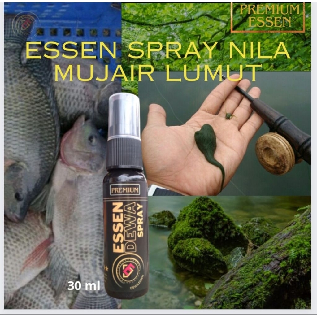 essen dewa/essen semprot Media lumut stimulan Ikan Nila mujair spray 30 ml