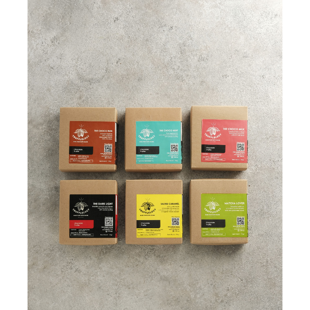 Trufflelogy 135 gr Salted Caramel / The Dark Light / The Choco Rum / The Choco Mint / Matcha Lover /