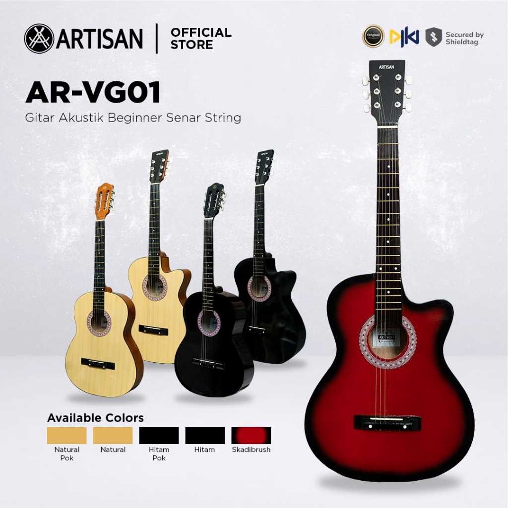 ARTISAN Gitar Akustik Beginner AR - VG01 Senar String Guitar