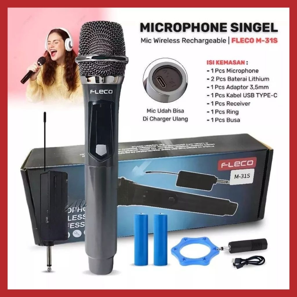 FLECO M-31S MIC WIRELESS SINGLE (1)