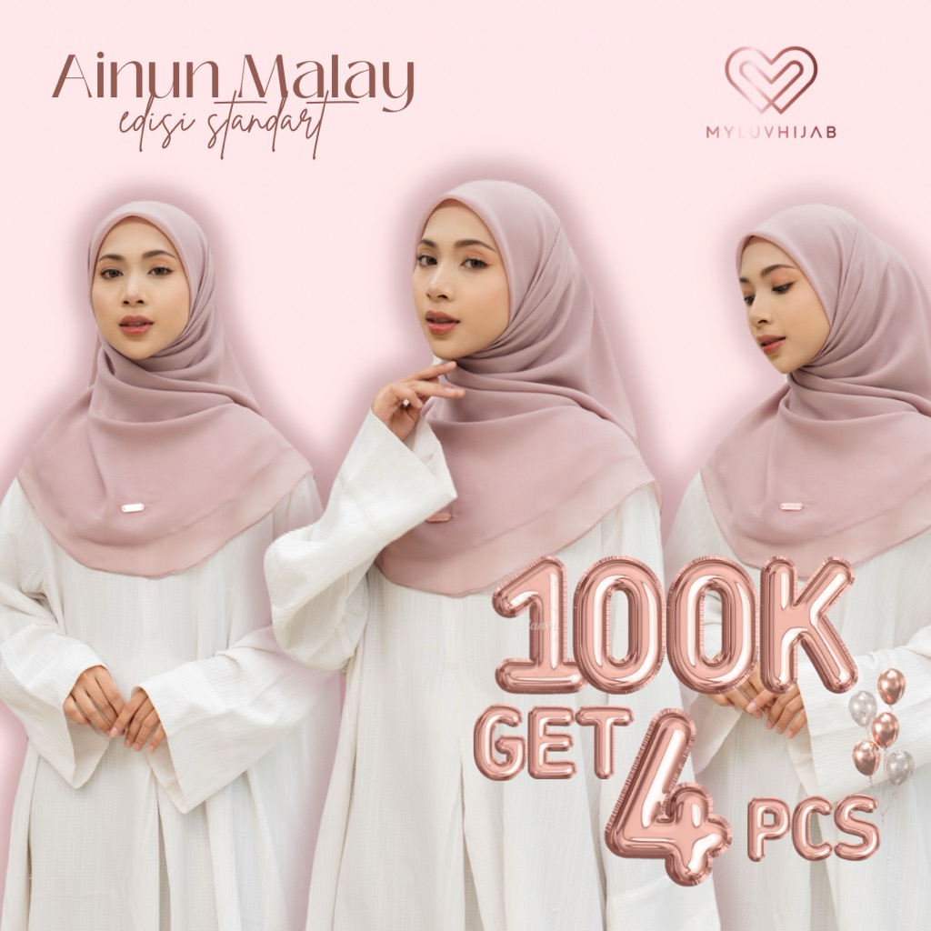 PART 1 ||Ainun hijab segiempat ala malaysia / Hijab Malaysia / Hijab Segiempat