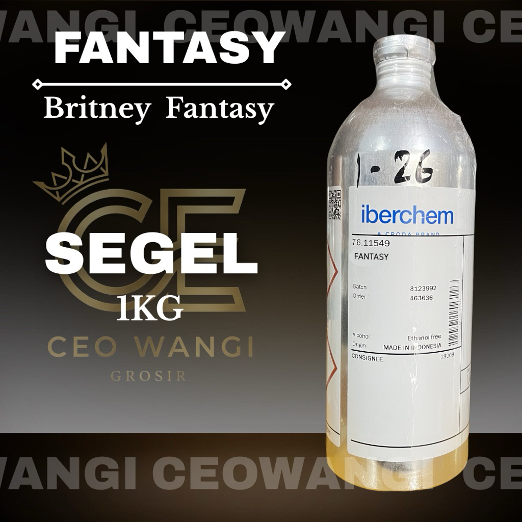 Fantasy by Iberchem Kemasan 1KG Segel / Bibit Parfum Murni Tahan Lama