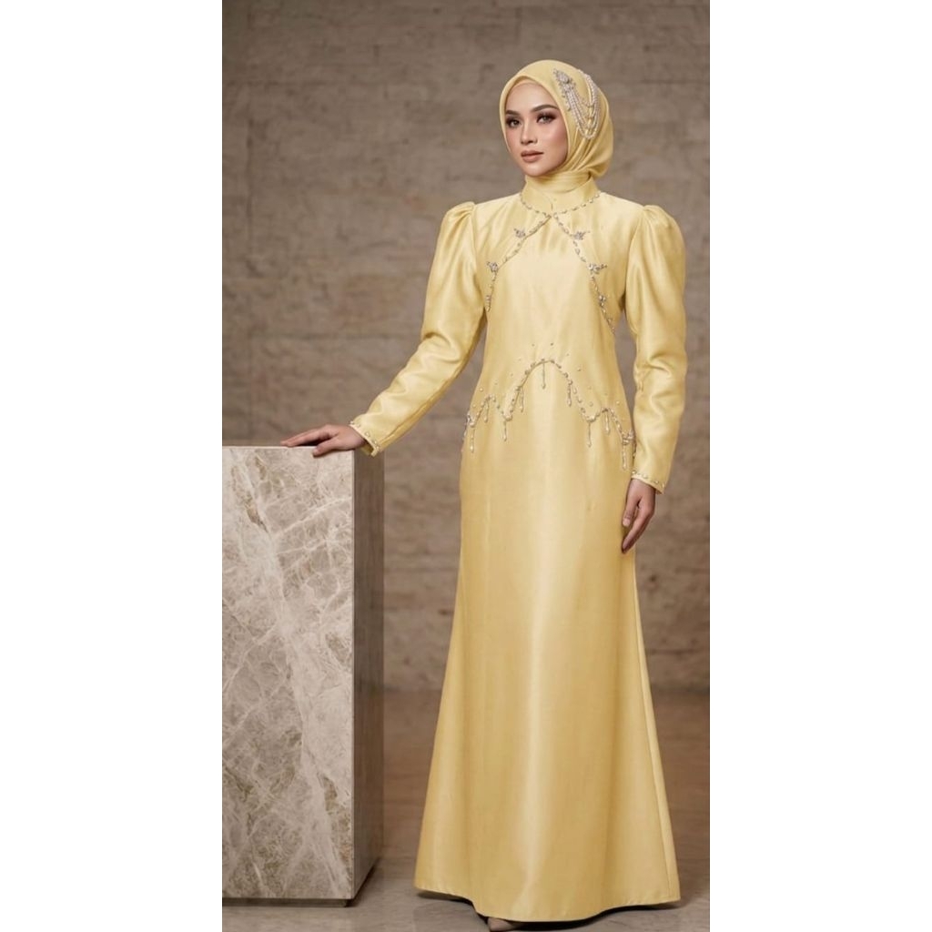 TERBARU DRESS DUYUNG SIMPLE ELEGAN DRESS PESTA DAN KONDANGAN