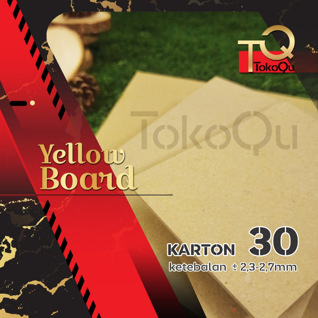 [isi 10pcs][A5] Yellow Board 30(1500gsm)/Karton tebal 30/Karton Hard board/Karton Hard cover