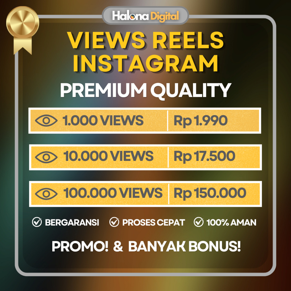 Viewers Reels IG View Video Reel Instagram Real Aktif - HIGH QUALITY