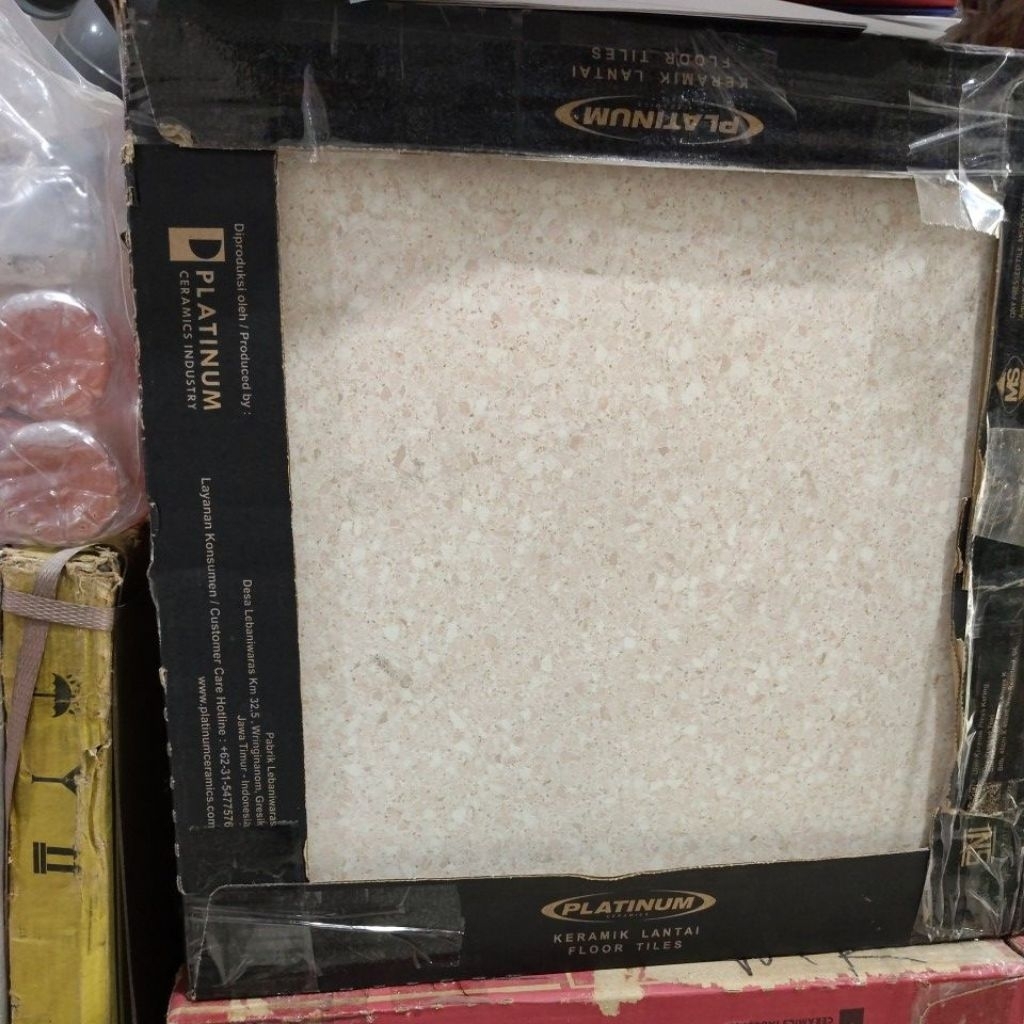 keramik platinum ancona brown 40x40 grade A. kasar