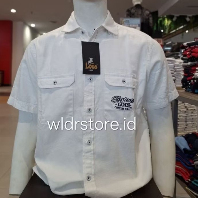 LOIS ORIGINAL new kemeja pria premium slimfit 007 putih