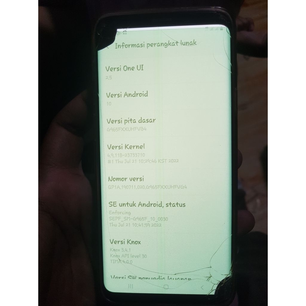 samsung S9+ ram 6/128 minus LCD