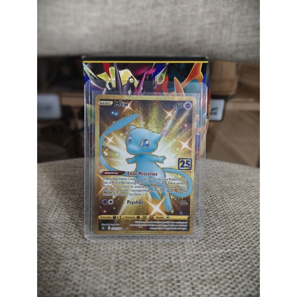 Kartu Pokemon Mew UR 25th Anniversary