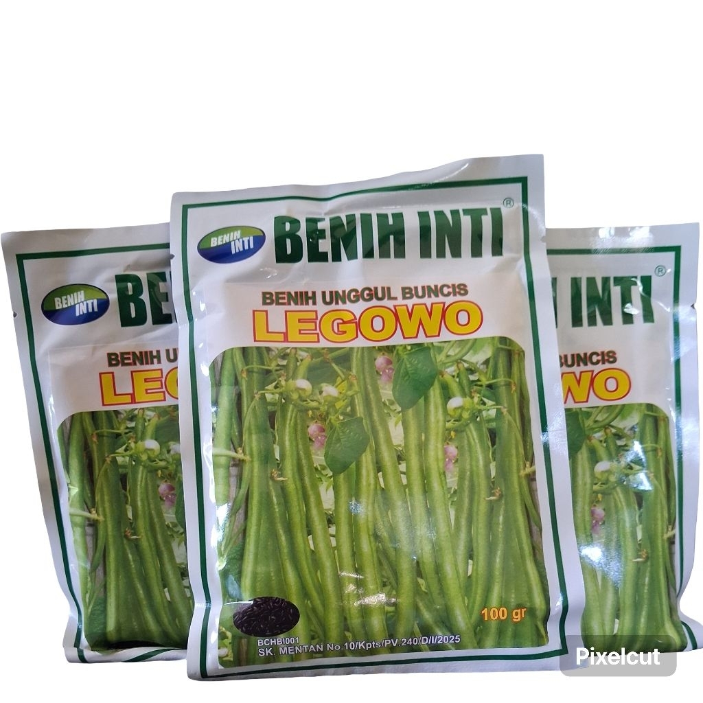 benih buncis unggulan LEGOWO kemasan 100gram cap benih inti