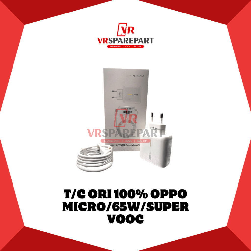 CHARGER OPPO MICRO / 65W / SUPER VOOC / TC