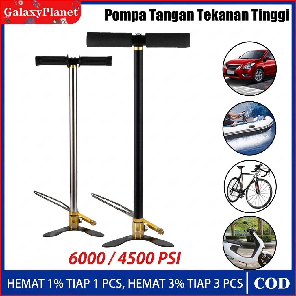 Pompa PCP Barracuda 4 Stage Stainless Original - Pompa PCP 4500 PSI High Pressure Bisa COD