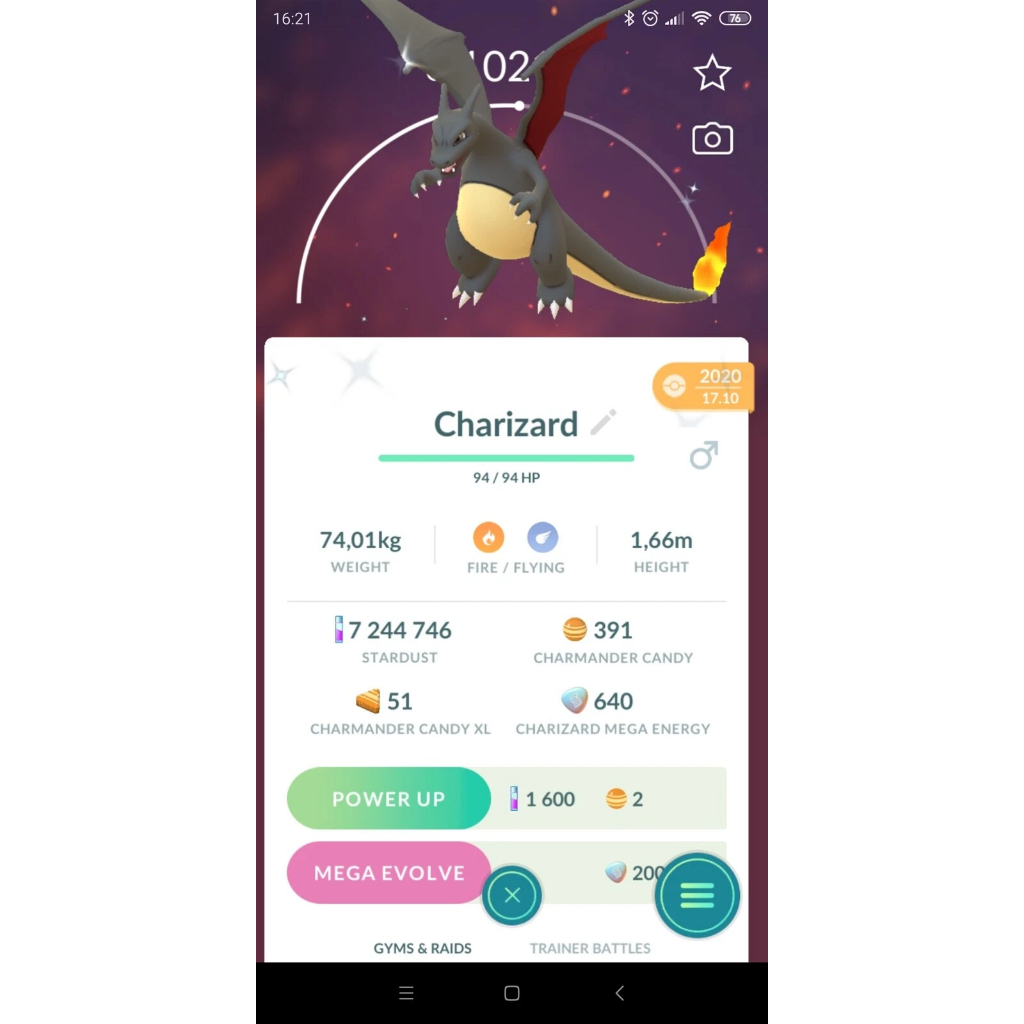 Pokemon Go All Shiny Non Legendary Pokemon Odex/Non Odex