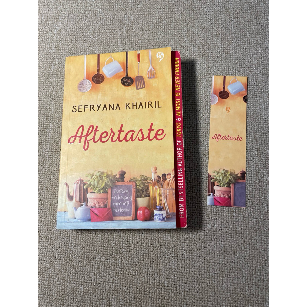 Preloved novel Aftertaste karya sefryana khairil / novel preloved buku bekas second