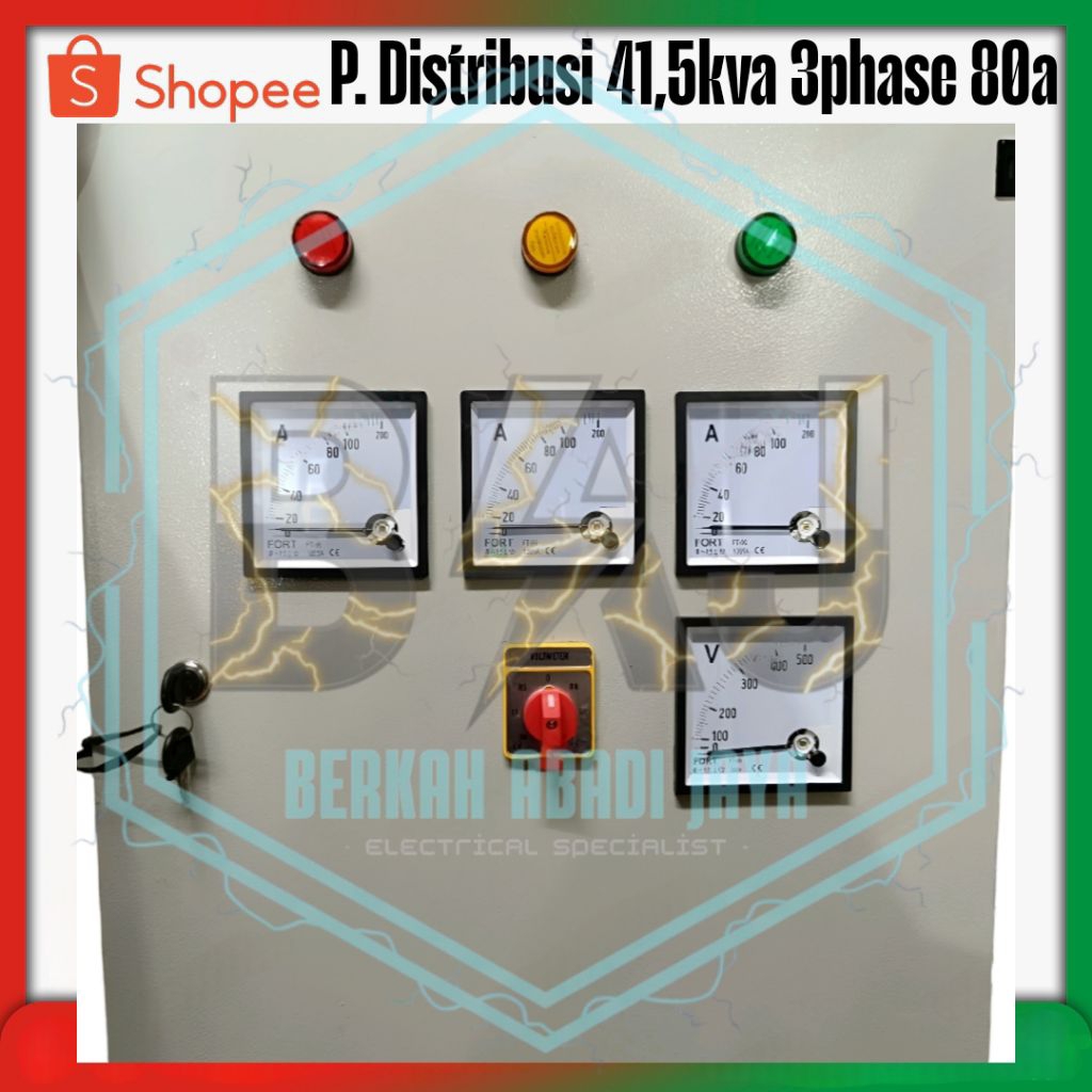 panel distribusi 3phase 80a panel pembagi panel induk panel 3phase
