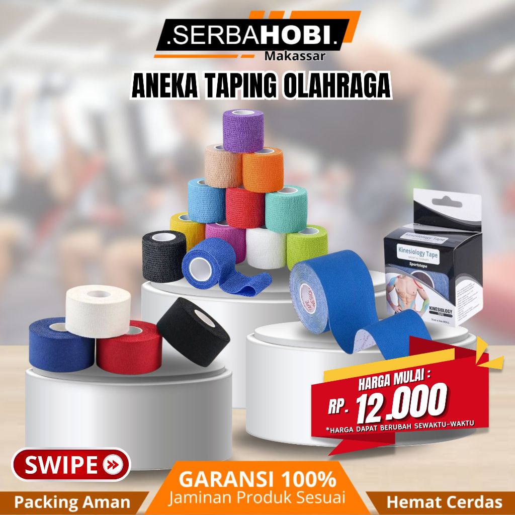 Taping Olahraga / Finger taping Sport Elastis /  kinesiology Taping Olahraga berkualitas