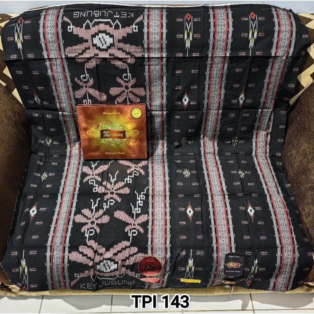 Sarung Ketjubung Red Gold TCC,TJM,TCW Original Bahan Mesres Jahit Tengah