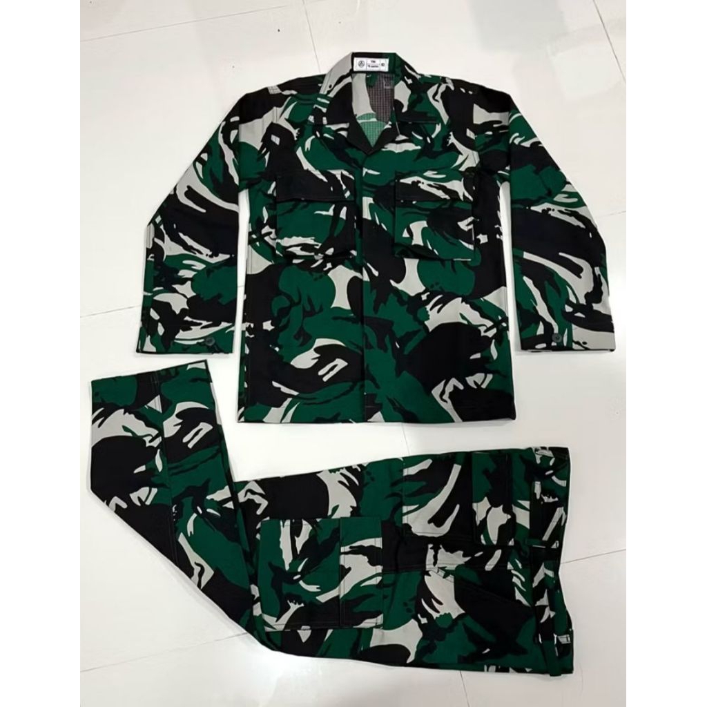 Baju PDL Malvinas Micropoly Ripstok/ PDL Micropoly Warna Gelap/ PDL TNI