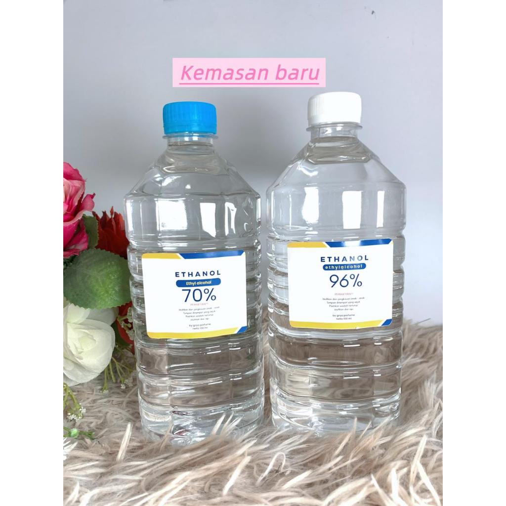 ALKOHOL / ETANOL 96% & ALKOHOL / ETANOL 70% KEMASAN 1 LITER TERBARU