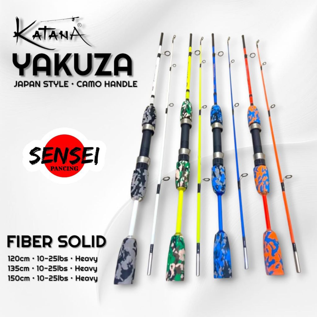 Joran Pancing Katana Yakuza Fiber Model Japan Style 120 135 150 cm