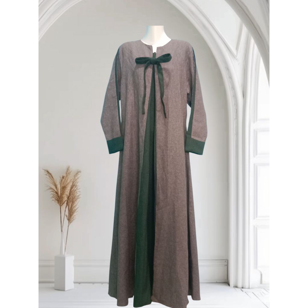 Gamis Jumbo Bahan katun linen