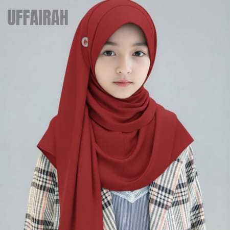 Jilbab Pashmina Anak Instan 5-12 tahun / Hijab Anak Instan Premium Hitam