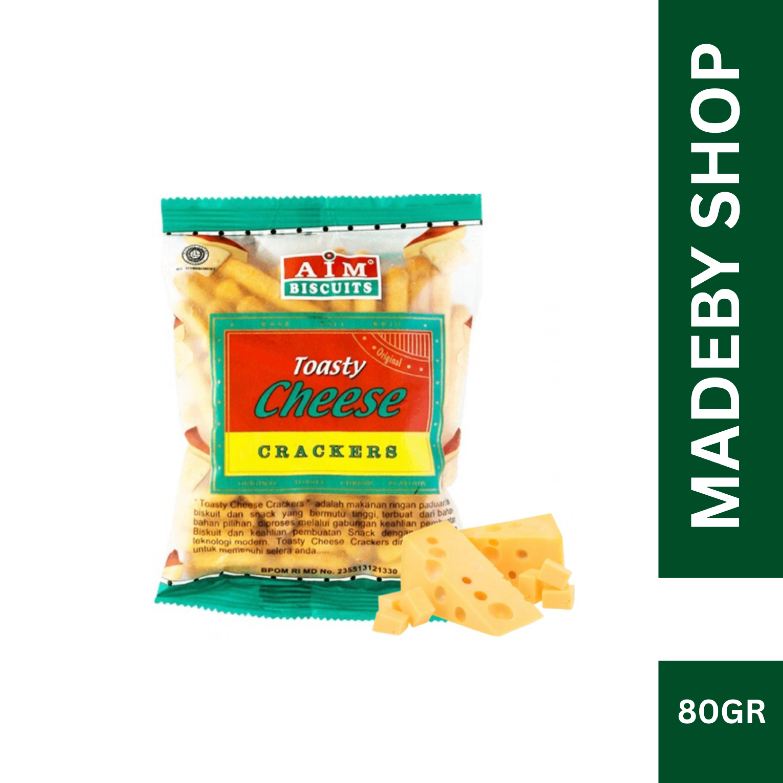 Aim Toasty Cheese Biskuit Rasa Keju 80 Gram