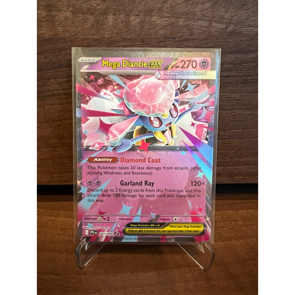 Phantasmal Flames Mega Diance EX RR 041/094 PFL EN Kartu Pokemon TCG English original