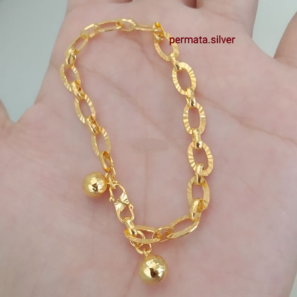 Gelang Rantai Dewasa Perak 925 Asli