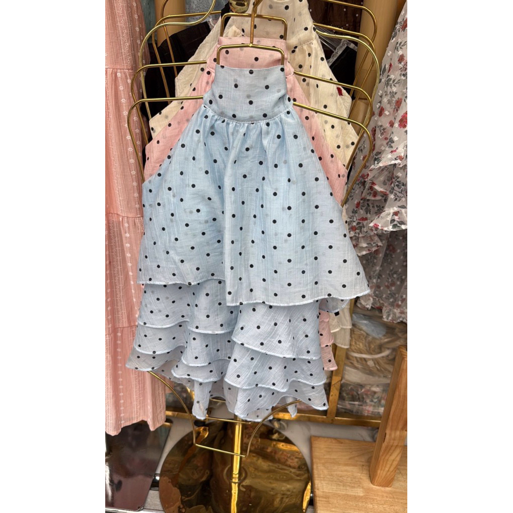 ATASAN PANTAI || TOP WANITA POLKADOT || SUMMER BEACH OUTFIT || ATASAN WANITA LUCU BKK || ATASAN DESA