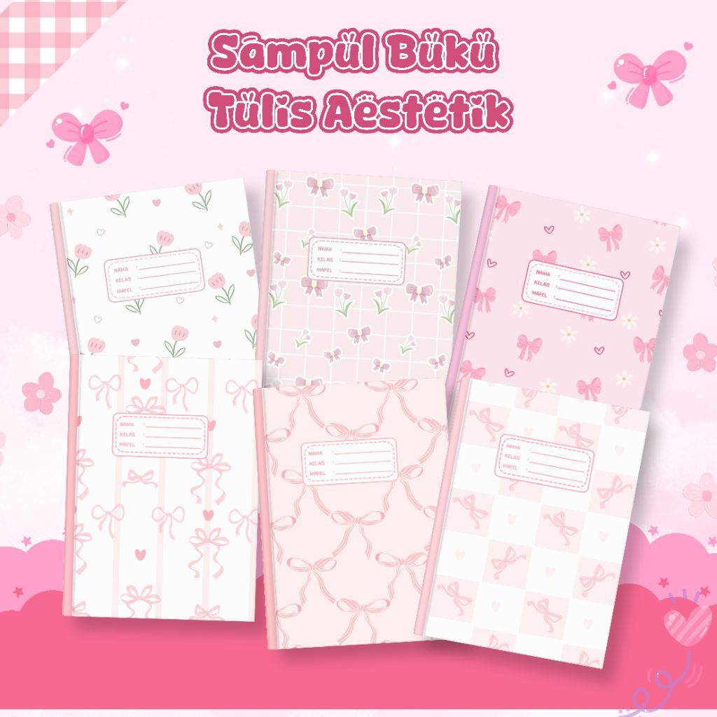 SAMPUL BUKU TULIS AESTHETIC / SAMPUL AESTHETIC/ SAMPUL BUKU SEKOLAH