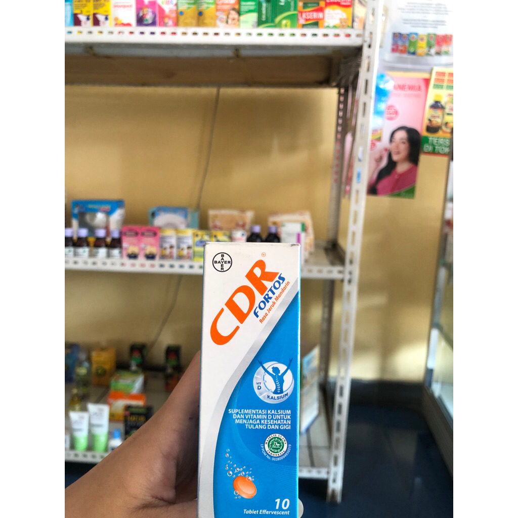CDR Fortos Suplemen Kalsium 10 Tablet dengan Vitamin D untuk Kesehatan Tulang
