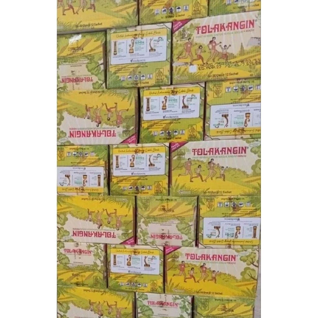Sidomuncul Tolak Angin Cair Plus Madu 1 Karton Isi 30 Dus @12 Sachet